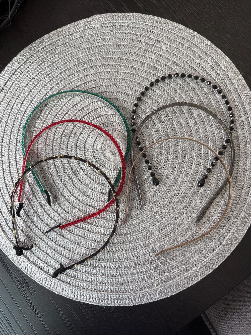 Women's Assorted Beaded and Metallic Headbands - Multicolor set of 6